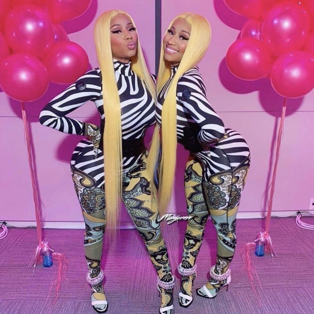 Nicki minaj on her hands and knees, flashing default picture codes