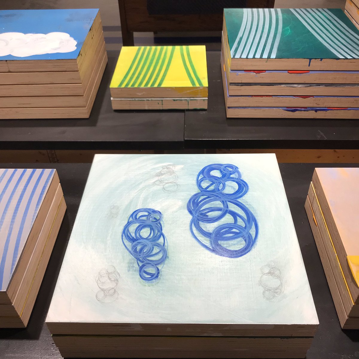LileHQ's tweet photo. 13 months ago I began work for my upcoming show. Here is all of that work in 3 images.  
#visualart #contemporaryart #conceptualart #gallery #studio #beindypendent #indyart https://t.co/7tgo6nQpvg