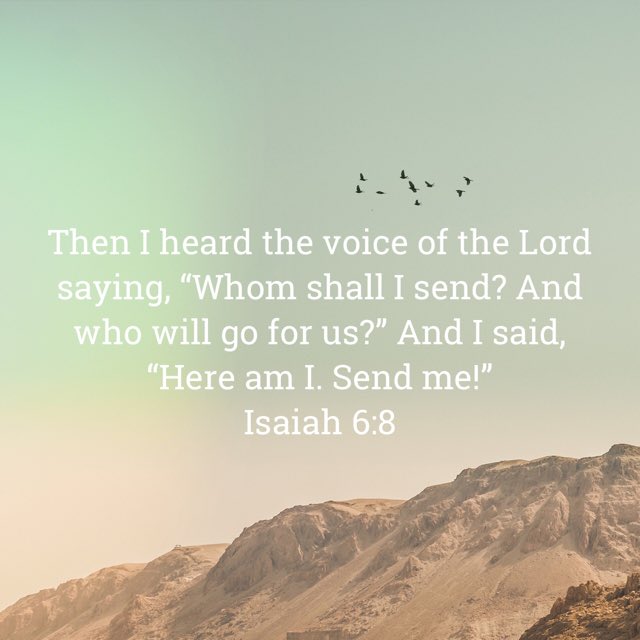 belmont_mandy's tweet photo. Isaiah 6:8 https://t.co/DHHfZvhpHD
