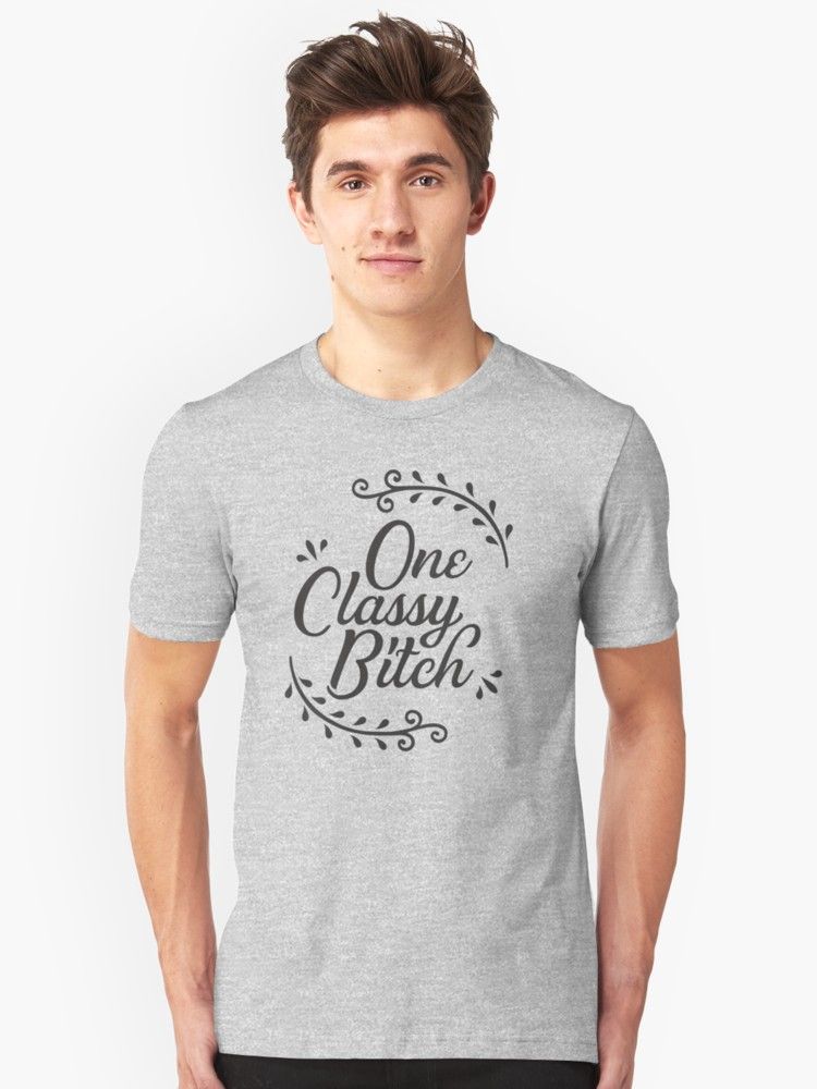 YNotFunnyTees's tweet photo. 'One Classy Bitch, funny quote, hilarious saying t-shirt gift' T-Shirt by byzmo https://t.co/empbVPduMY

#funnyWords #funnyShirts #shirts https://t.co/kj6X6YkLTg