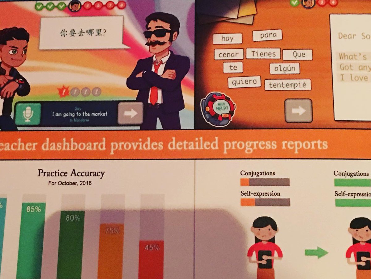 evaction's tweet photo. Our foreign language skills were tested to see if we had what it takes to be a spy in @scholarcade @spywatchlex We talked to Daniel Turcotte about the fun method to teach language arts at @playcrafting Play NYC. #spywatchlex #playnyc #playnyc2019 #indiegame #languagearts https://t.co/mYTWllSDQd