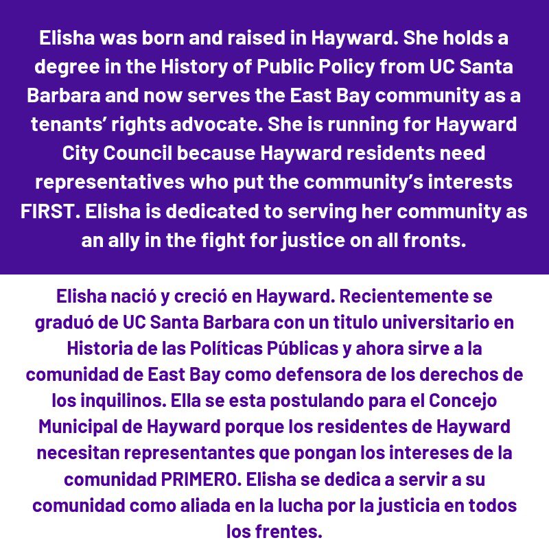 challengrmedia's tweet photo. Meet the activist candidate, Elisha Crader, dedicated to fighting for long term community power. https://t.co/QcCwU2pPsk