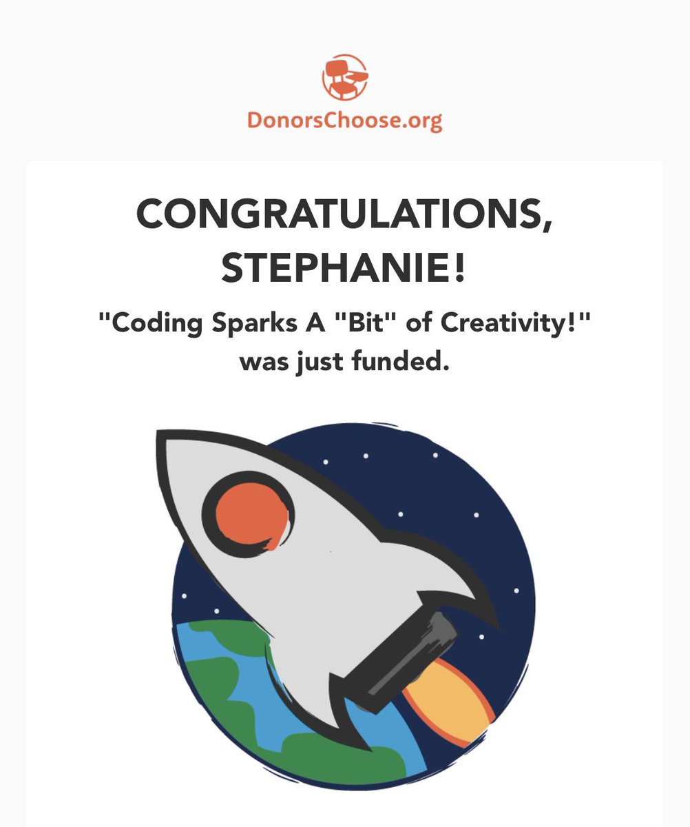 stephgteach's tweet image. My first Donors Choose project was just fully funded in 2 days!! I can’t wait to receive my Ozobot robots! #VisaliaUSD #MFHhuskies