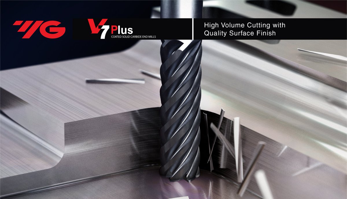 YG1worldwide's tweet photo. High Performance Carbide EndMills- V7 Plus !
Excellent working on Stainless Steels, Mild Steels, Cast Iron, Low/Medium hardness materials under HRc40. 

https://t.co/QnPMcsP8NZ https://t.co/1uoLTpEFM1
