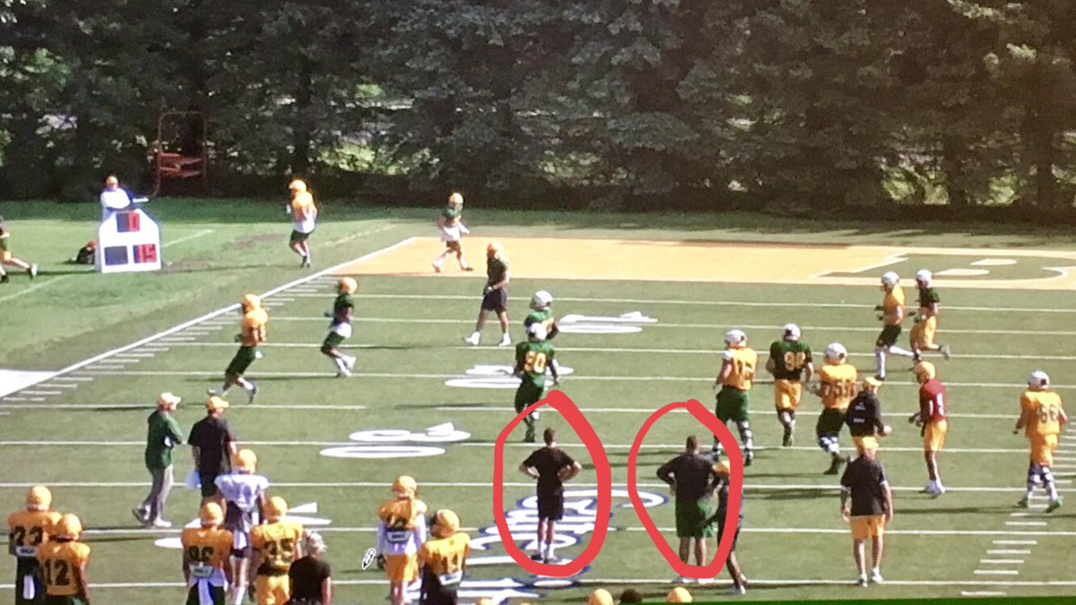 CoachBlaz's tweet photo. I’m having an absolute BLAST with this team &amp; these RAMS in my first fall camp at NDSU!  I’ve loved having Coop Dog around practice with us!!  Gonna miss you bud, Good Luck as you start High School Football!!
#CoachesKid #BallBoy 🏈🔰#JrEquipmentMgr💯🤘
#FutureKHCO🐏 #JrRAM https://t.co/HWS7SfoXje