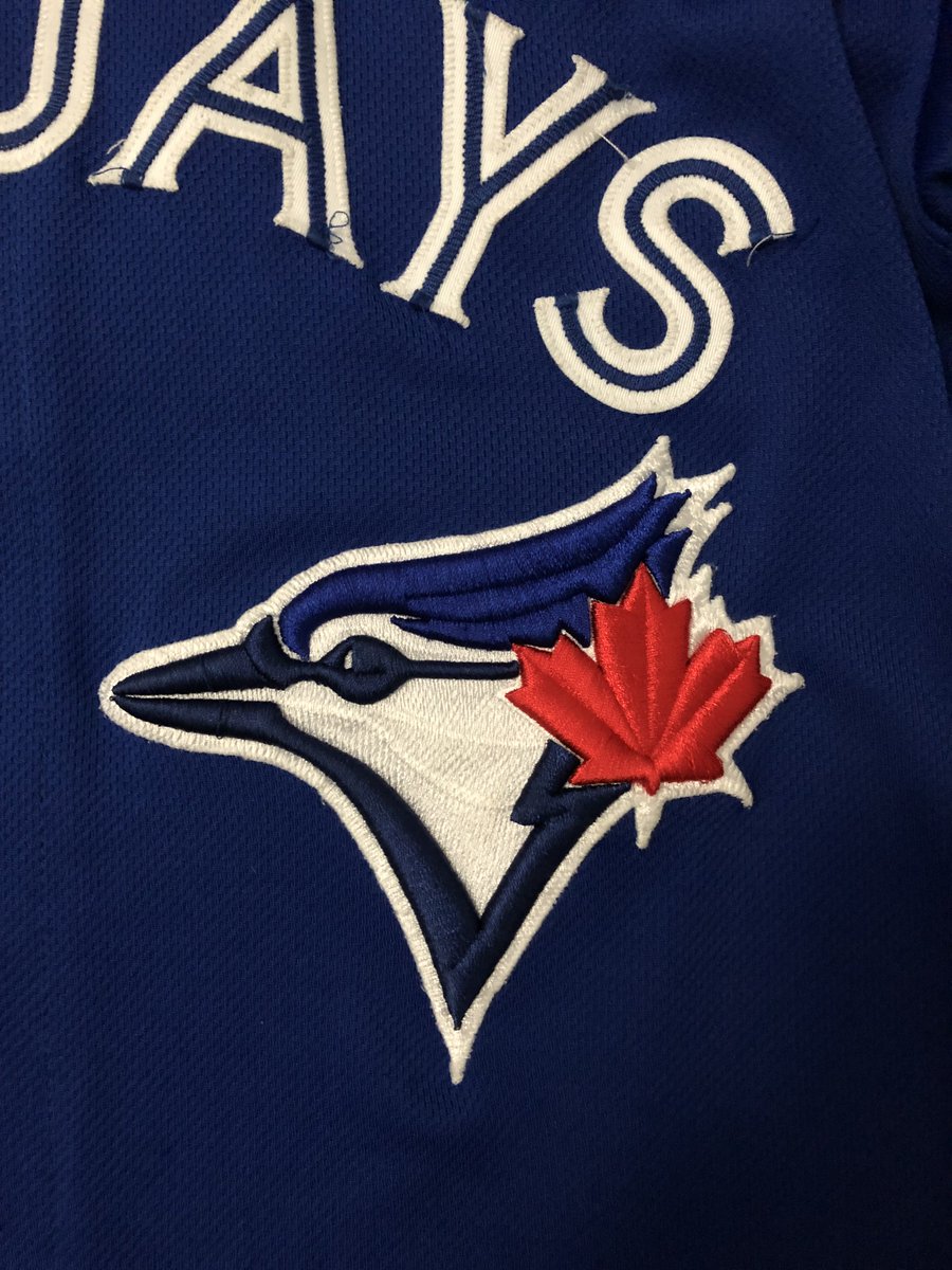 Compare: a replica jersey that sells for $189 CDN versus an actual on-field jersey. That’s right, the patch is printed on the replica. The stitching is printed onto the letters in the replica.