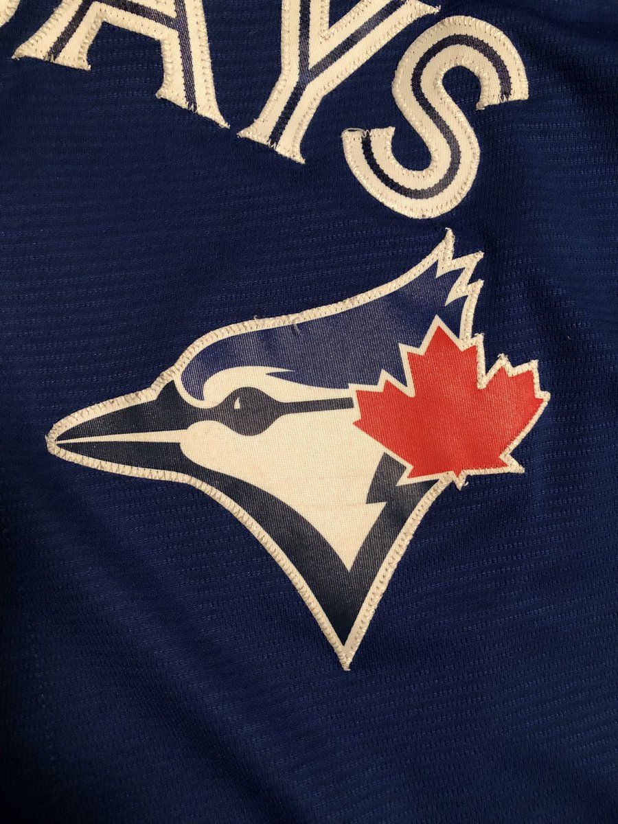 Compare: a replica jersey that sells for $189 CDN versus an actual on-field jersey. That’s right, the patch is printed on the replica. The stitching is printed onto the letters in the replica.