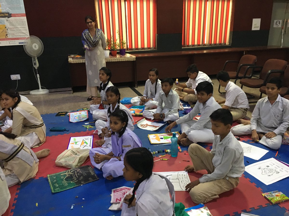 ICMRDELHI's tweet photo. Mission SHAKTTI: School Based Health Awareness Campaign, an initiative by @ICMRDelhi, in 36 schools of Delhi. Poster making, short plays, yoga demonstration: plethora of activities by school students. @MoHFW #gandhi150 #MissionSHAKTTI #healthawareness #schoolkids #learningearly https://t.co/N7wkKIAvPg