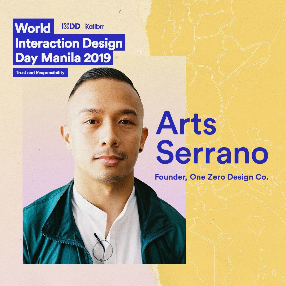kalibrrdesign's tweet image. We&apos;re very excited to announce our first speaker for this year&apos;s World Interaction Design Day Manila, Arts Serrano! #DesignResponsibly