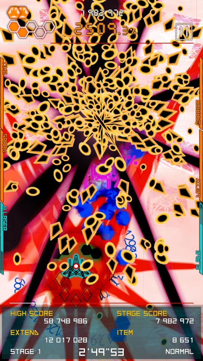 dot_decluster's tweet photo. 弾幕月曜日黒 / Bullet Hell Monday Black
Available on iOS/Android.

iOS: https://t.co/Y3su4uWh6j
Android: https://t.co/pzmkCeMstP

#BulletHellMondayBlack #shmup #indiedev https://t.co/TCzcphXUvt