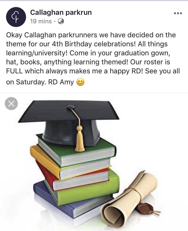 spohlman_nova's tweet photo. So @Uni_Newcastle @UON_research who fancies their academic dress for parkrun at Callaghan this Saturday? 🤔 @mkellyUoN @synapse101 https://t.co/aBHhfNrtH0