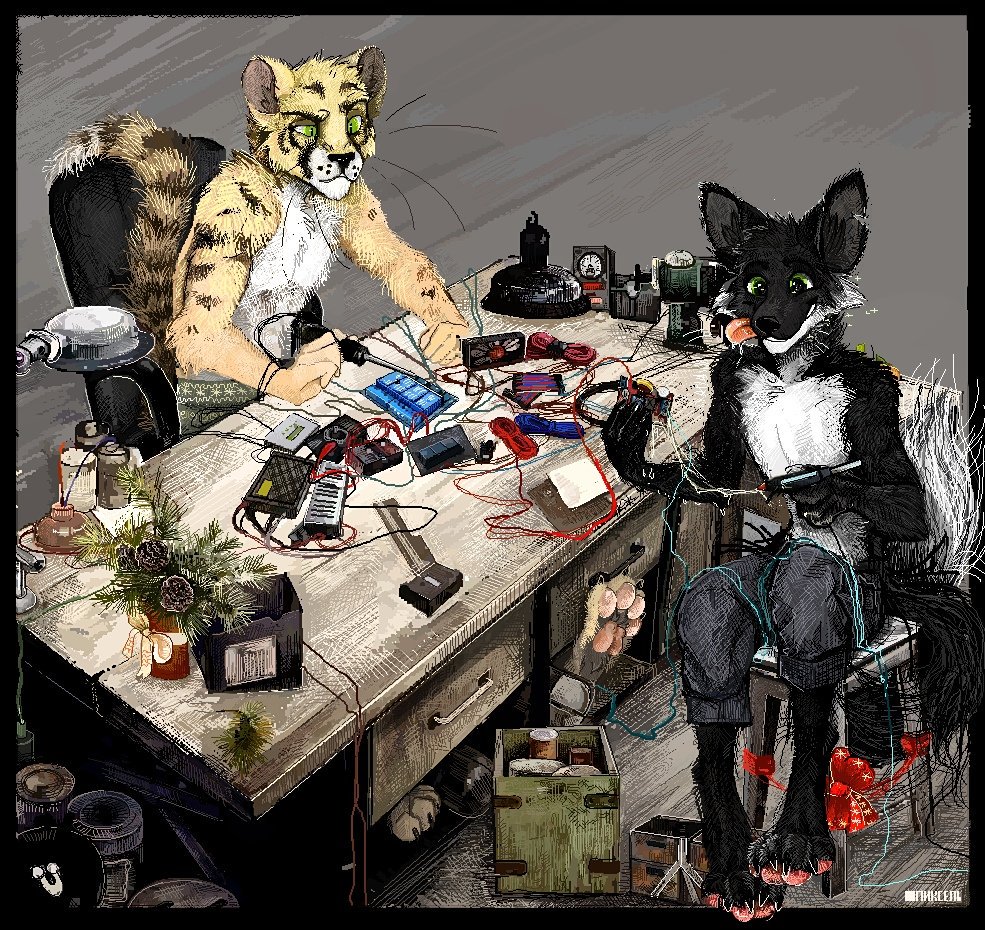 Deri_Fox's tweet photo. #furryart 
Namiri agreed to help with one project, as a result, I help him and it is doubtful. It looked something like this https://t.co/OMJJE6qsz7
