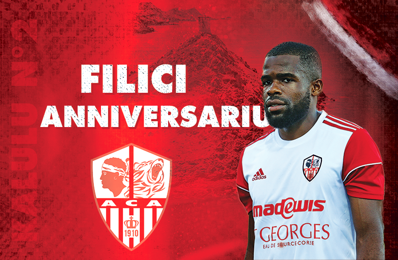 ACAjaccio's tweet photo. 🎂 Prighemi un filici anniversariu à u nostru difensori Gédéon Kalulu chì hè quì incù noi dipoi un mesi è ch'affesta oghji i so 22 anni! ⚪️🔴 https://t.co/e5HWxmKh2H