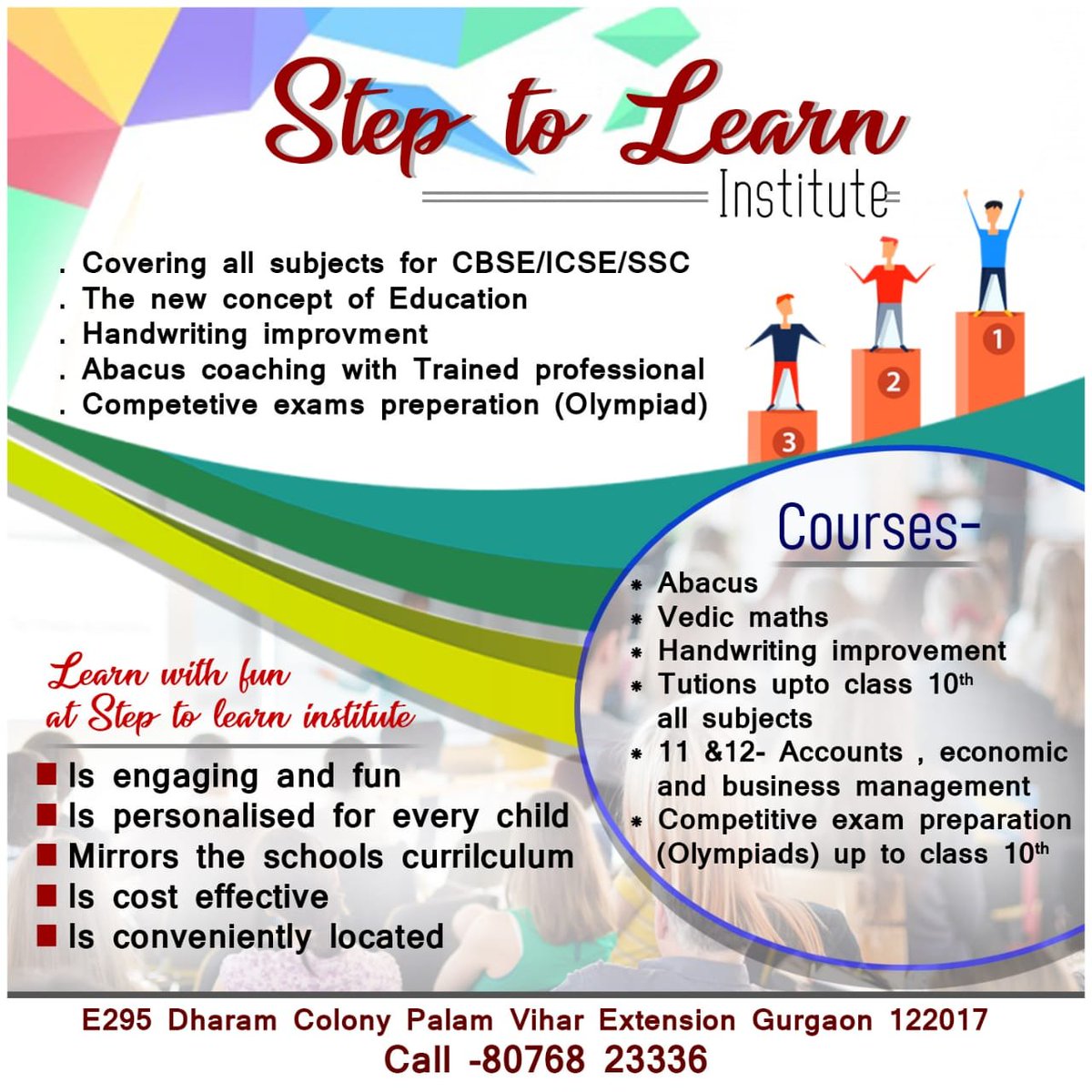 Step To Learn Institute To Institute Twitter Images, Photos, Reviews