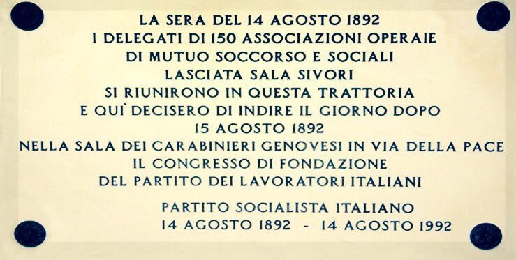 bobocraxi's tweet photo. 126 anni fa nasceva il Partito dei Lavoratori Italiani che divenne Partito Socialista Italiano.
Vive e Vivrà! https://t.co/2PfRxamdVi