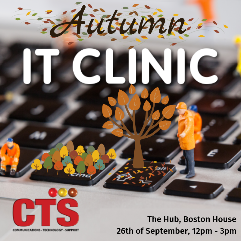 BostonHouseBC's tweet photo. Pop the date in your diary for the #ctsgroup IT Clinic, come and grab a coffee and have a chat to see how they can help you. https://t.co/aC2UppDv3Z