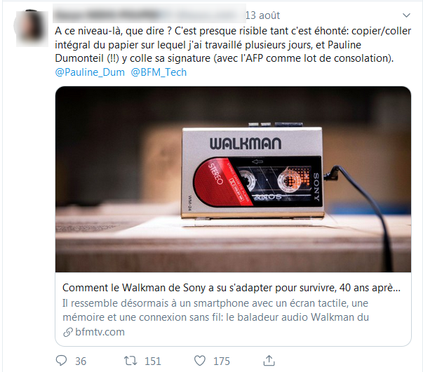 Pauline Dumonteil He Oui Car C Est Le Modele Economique De L Afp Bfmtv Et La Plupart Des Medias Payent Un Abonnement Cher A L Afp Pour Pouvoir Reprendre Ses Papiers Ou Depeches