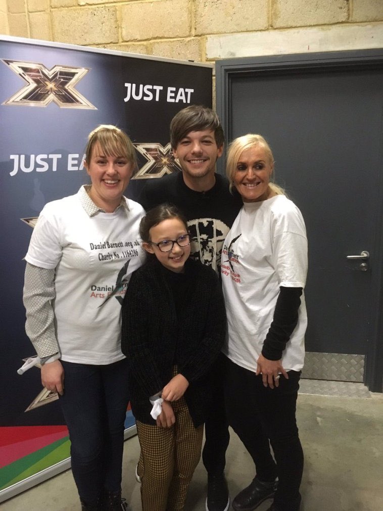 with several xfactor contestants, he met people that helped by the daniel barnett arts foundation which aims to raise money to inspire people to be creative by providing workshops, fundraising events, and support people who may need help due to an illness in their life.
