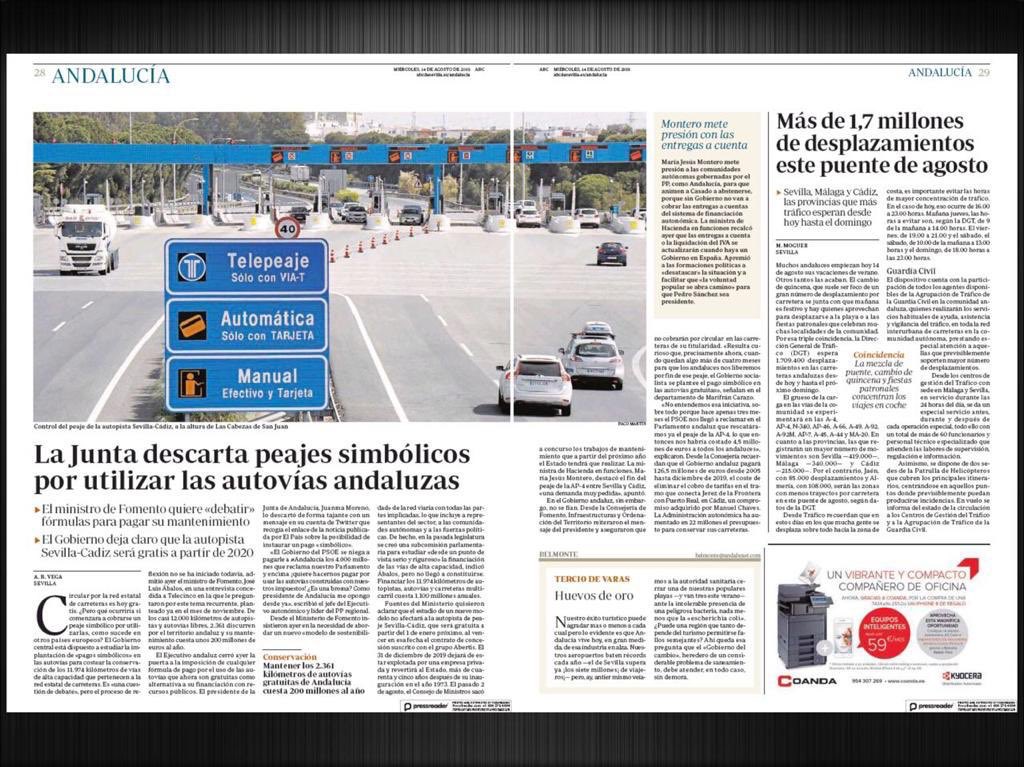 antoniosanz's tweet photo. El Gobierno del PSOE anuncia un final previsto para peaje AP4, por cierto ya comprometido por los gobiernos @populares y ahora,cuando se acerca el momento, nos quieren imponen un nuevo peaje para autovías.
¿Pero a quién quieren engañar?
Desde luego a los andaluces NO. 👇🏻 https://t.co/fWvfnSFX27