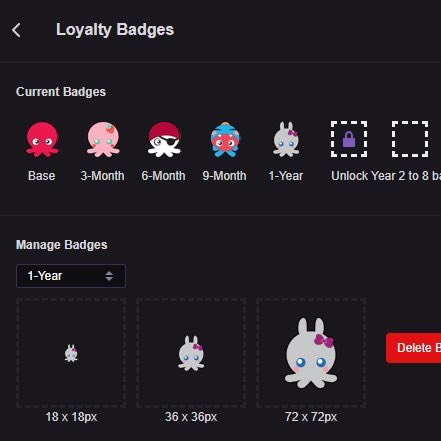 hank117's tweet photo. I mean, I have sub badges, too? No one cares, but they’re pretty cute, not to mention you can buy physical versions of them...
😆🥳
#subbadges #twitchtv #plushies #rokuu #twitchcreative @Twitch @TwitchCreates https://t.co/j8UARWI4GM