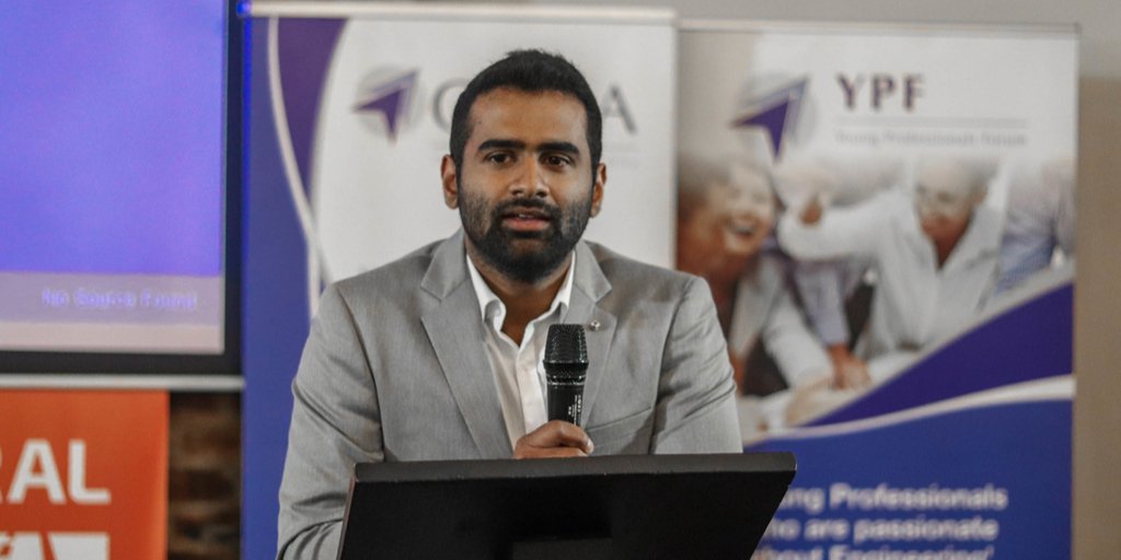 CESA_YPs's tweet photo. '@DepPublicWorks's Shane Manuel Palackal discussing 'How the Fourth Industrial Revolution is shaping our Industry as Engineers' on the 2nd day of the #YPImbizo. #UnearthingFutureEngineers https://t.co/CeByhwoiOF