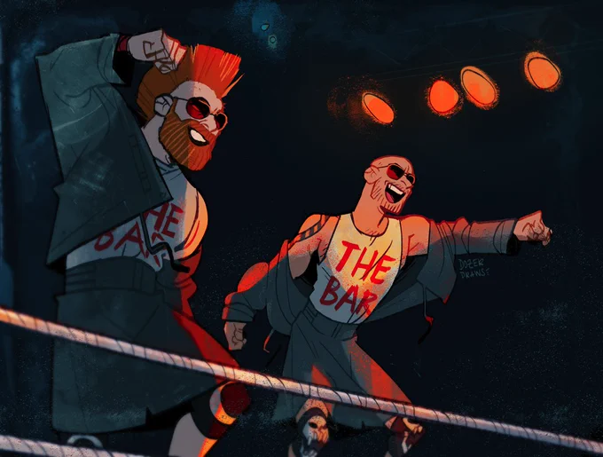 @joeyesposito hey man! happy to share some of my recent work with you -- I'm a wrestling lover and comic artist (done work for BOOM!Studios, Nightmare Pro Wrestling &amp; created my own lil homage comic about The Bar ??) https://t.co/Sqm30t7Vif 
