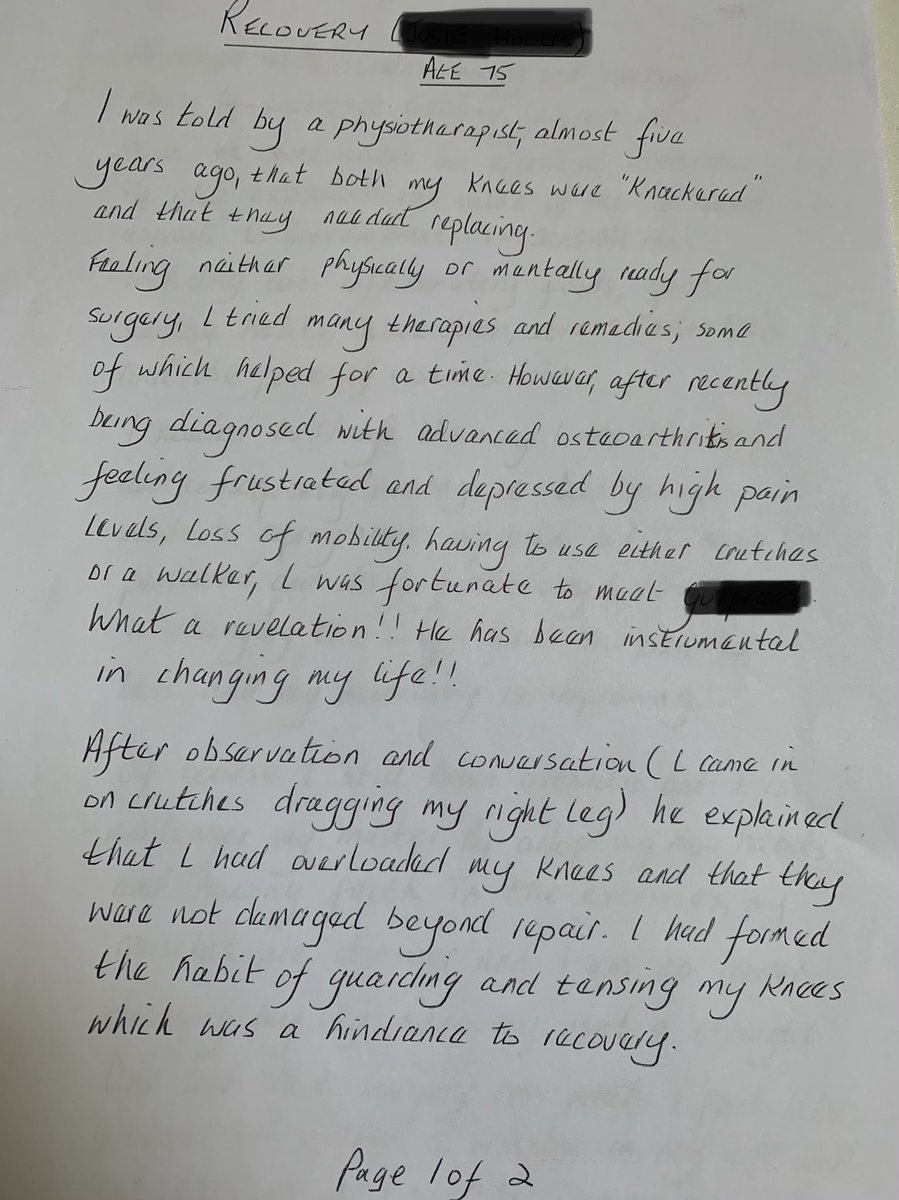 gsingh1902's tweet photo. Knee #osteoarthritis can be a disabling and distressing condition, and was for this person. 

BUT now she is back living her life.

Education✅
Exercise ✅
Lifestyle✅

@PeteOSullivanPT @kieranosull @ewa_roos @DrChrisBarton @hjluks 
@jpcaneiro 

Read her story here: https://t.co/1pqHsbv1Ai