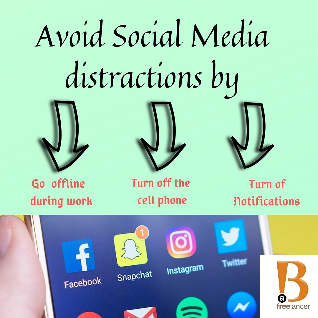 BeaFreelancer1's tweet photo. Tips for Freelancer's during work! #socialmediamarketing #socialmedia #avoidsocialmedia #distraction #socialmediadistraction https://t.co/AdQWnp5g5Q
