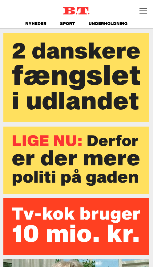 maxloisel's tweet photo. Ahhh ça m'avait manqué le design des sites d'info scandinaves #aggressionvisuelle #tabloid (ici @btdk) https://t.co/jyivdvZgem