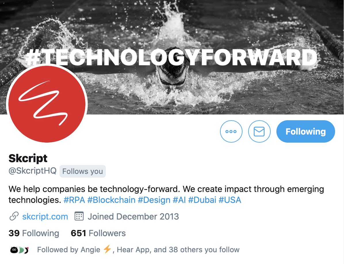 SkcriptHQ's tweet image. New profile picture x a brand new cover image. Isn’t it a beauty?

#TechnologyForward #Skcript #Brand