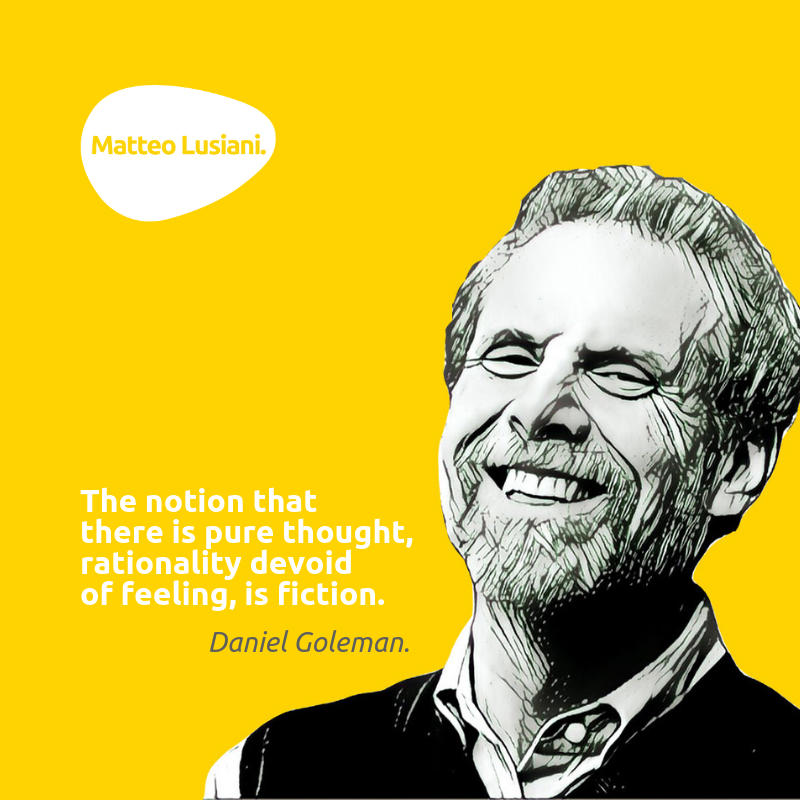 MatteoLusiani's tweet photo. Whenever I have the temptation to explain too much, this quote invites me to never forget the feelings. 👨‍🏫 🚫 
#goleman #emotionalintelligence #brain #rationality #feelings https://t.co/sDgtEZV85j
