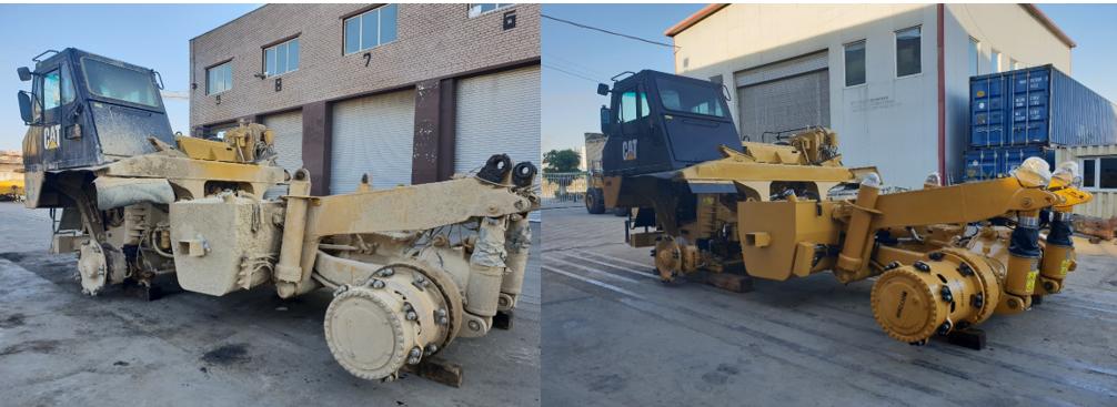 BarloworldMN's tweet photo. 60 тонн даацтай ашиглалтаас гарсан байсан Caterpillar-ийн өөрөө буулгагчийг 45 хоногийн дотор цоо шинээр дахин угсарч үйлдвэрийн баталгаа өгч ажилд гарахад бэлэн болголоо.
#Caterpillar #cat #cat773 #catrebuild #wagnerasia
https://t.co/ScRNvq8xgZ https://t.co/g6Pol1LuRk