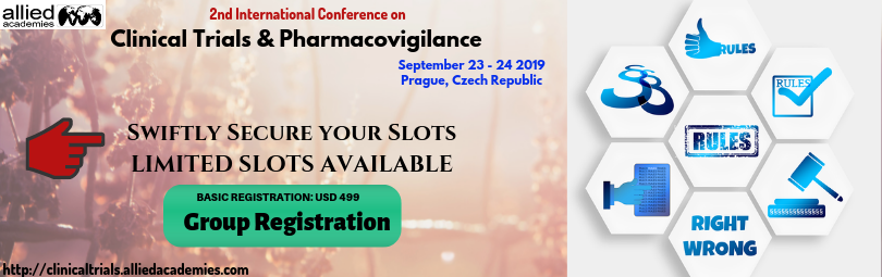 Clinical_events's tweet photo. Secure your slot for clinical conference: https://t.co/W273ZtFR0x
Basic registration of USD:499 available

For the clinical researchers and Scientists.

#ClinicalTrials #Pharmacology #ClinicalTrials  #Clinicalresearch https://t.co/Y5ryRSlMqE