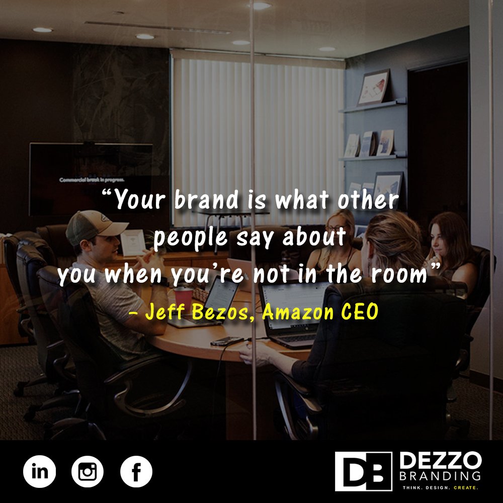 dezzobranding's tweet photo. “Your brand is what other people say about you when you’re not in the room” – Jeff Bezos, Amazon CEO
"#DezzoBranding 
#Marketing 
#BrandAwareness #Printing #Banners #Promotions #Signage #PointofSale" https://t.co/xaeINRVKSv