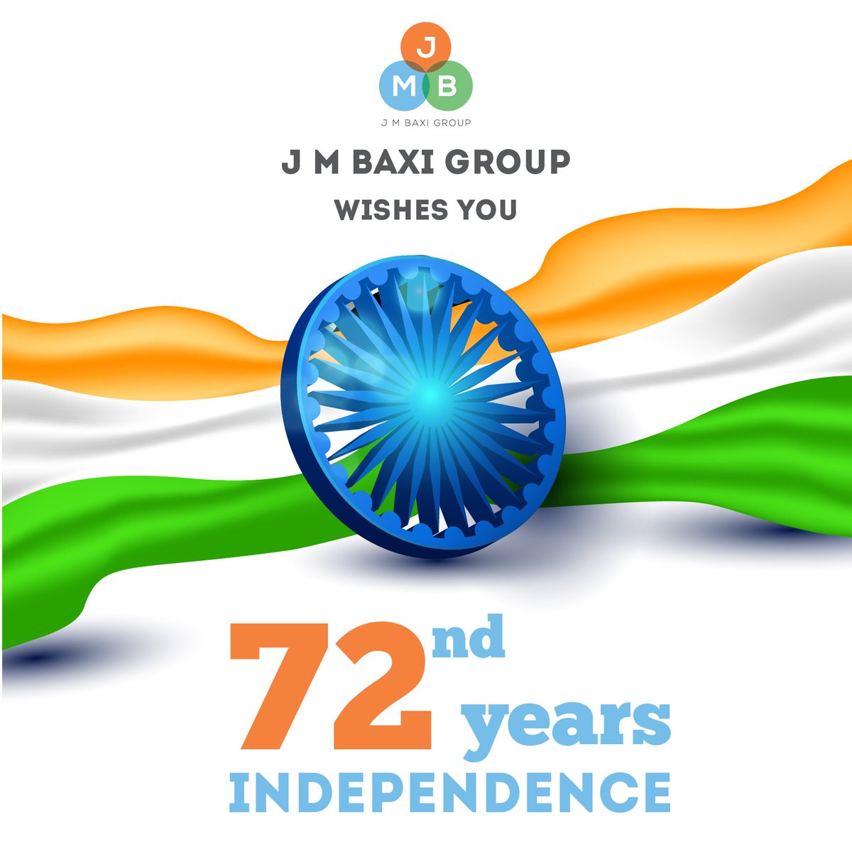KICTerminal's tweet photo. J M BAXI GROUP Wishes You A Happy Independence Day

#independenceday #jmbaxigroup https://t.co/Qra6kNfkOp
