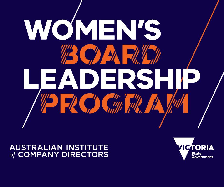 WomenVictoria's tweet photo. The Women's Board Leadership Program is now open for applications!

Take the next step in your career by applying at: https://t.co/3r94DFwGX2 https://t.co/y0d39TV3cb