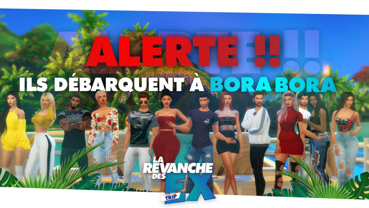 nrjsims's tweet photo. ALERTE🚨 
Au revoir Hawaï et bonjour la Polynésie française: Bora-Bora ! 
Pour cette suite de #LesEXsims qui comportera 7 épisodes, les candidats et les exs changent de territoire pour le meilleur et surtout pour le pire⚡️
Les thermomètres annonce des températures en ébullition! https://t.co/9ASbkhCask