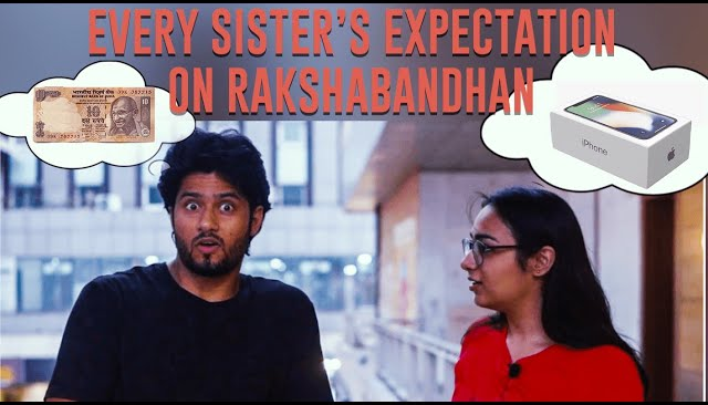 VlogItggn's tweet photo. #Rakshabandhan is the day where sisters rule over their brothers like a pro! 
Team Vlogit went to Good Earth City Center to ask people what they know about this eve 😜
▶️ https://t.co/RJ5RRiDAF1
#HappyRakshabandhan #RakshaBandhan2019 https://t.co/Aq3525UXqN