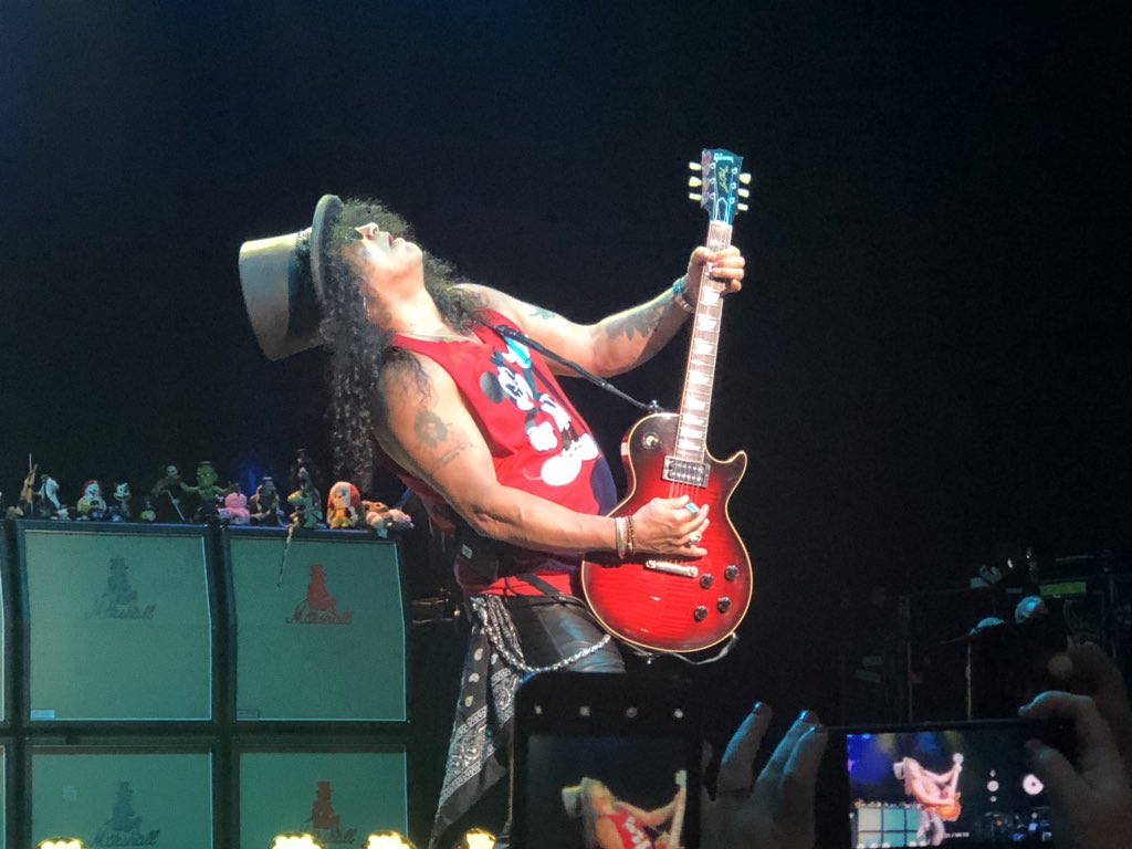 <a href="/Slash/">Slash</a> So awesome to be this close to guitar greatness! You were amazing, sir! Thank you for an outstanding show!