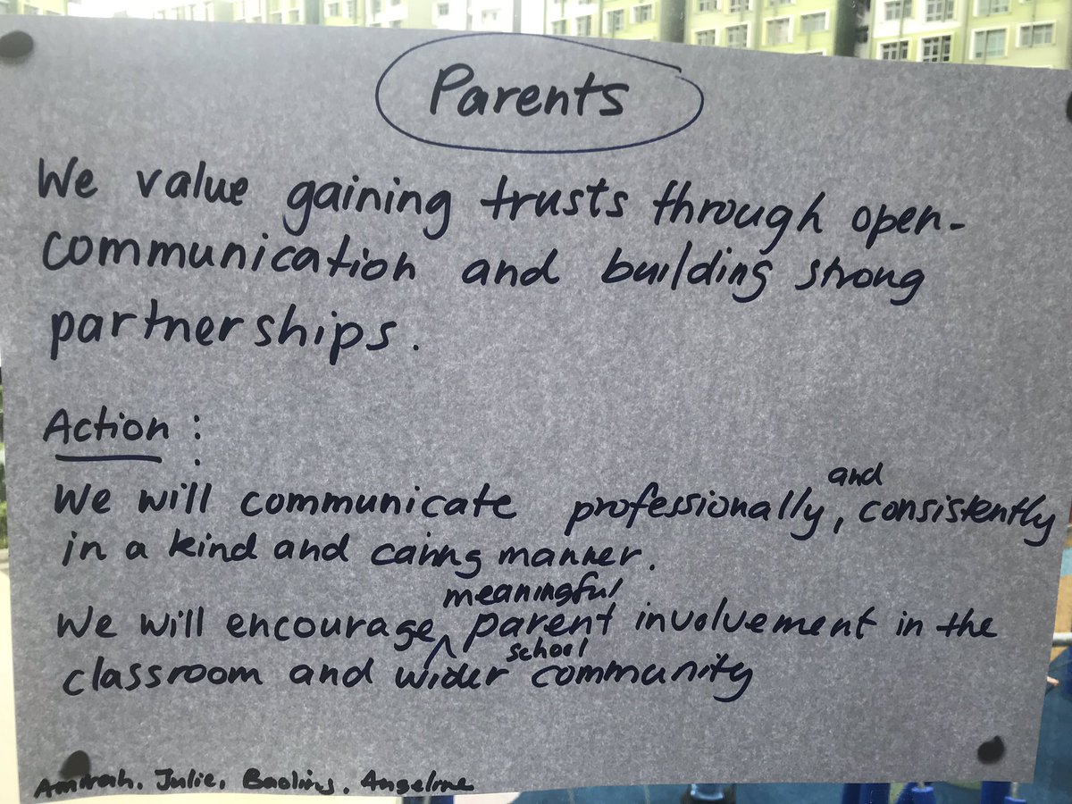 Discussing the importance of building good relationships across our EY community. What do we value? What action will we take? <a href="/neilwhite72/">Neil White</a> <a href="/gilmour_mike/">Mike Gilmour</a> @GEMS_Singapore