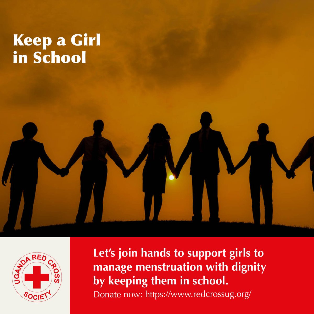 UgandaRedCross's tweet photo. Let's join hands to support girls to manage menstruation with dignity by keeping them in school. Donate via our Keep A Girl In School account number 0040086101547513 in EcoBank. #KeepAGirlInSchool https://t.co/tYauJNsyst