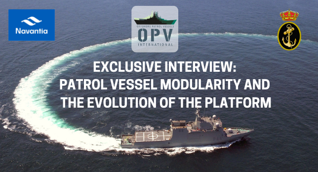 DefenceIQ's tweet photo. Interview by @ClusterCadiz with Admiral Teodoro López, Chief of Staff, @Armada_esp and Vice Admiral (Res) Javier Romero advisor to @NavantiaOficial about #OPV #Modularity & Evolution. Read here https://t.co/dMwWni06j5 #opvinternational #OPV19 https://t.co/YHcAbHOTMB