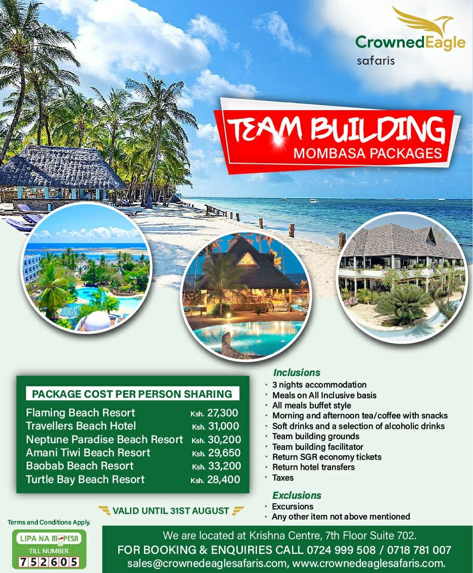 MarkJobs5's tweet photo. BUSH SAFARIS; INTERNATIONAL HOLIDAYS; WEEKEND GETAWAYS; FLIGHT RESERVATIONS;HOTEL BOOKINGS;AIRPORT TRANSFERS;HONEYMOON PACKAGES @crownedeaglesaf #tembeakenya #HellsGateExperience @citizentvkenya MCSK willy paul @M_Chidzuga @Nyakundii_ @K24Tv @KTNKenya @RobertAlai https://t.co/yIWvxVzSn4