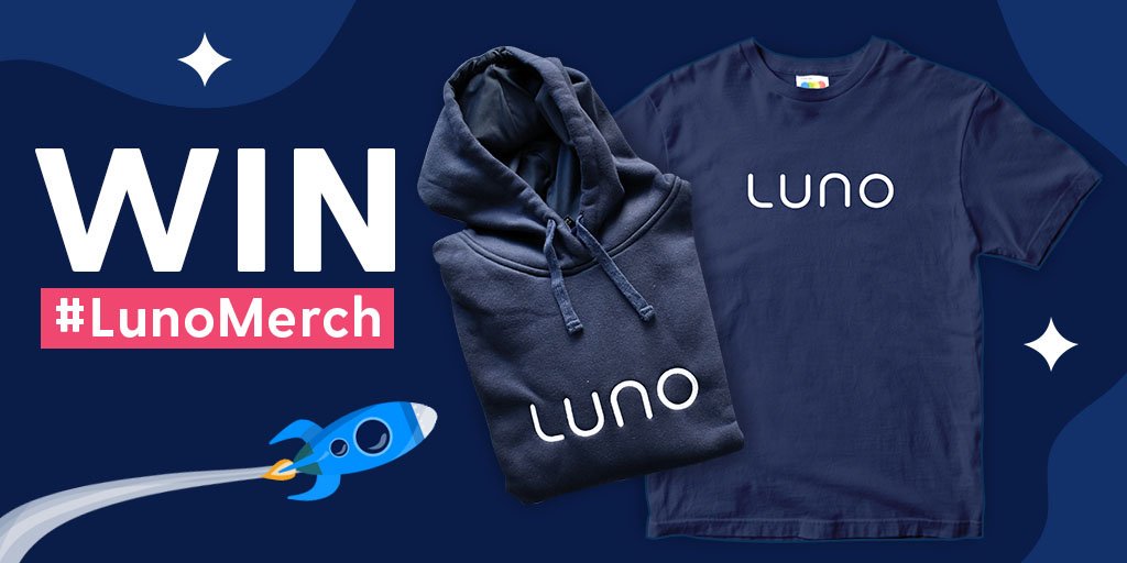 LunoGlobal's tweet photo. We still have more #LunoMerch to give away 🚀🏆🚀

✅Hit that Retweet button
✅Comment below and tell us your favourite #cryptocurrency, and why https://t.co/VcwhpkNK0T