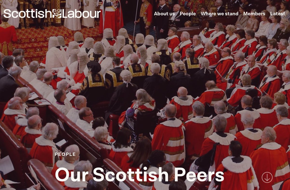 muchair's tweet photo. Scottish Labour has 26 Peers of the Realm. The SNP failed to get even one elected. #LabourPride https://t.co/auVWGXjacD