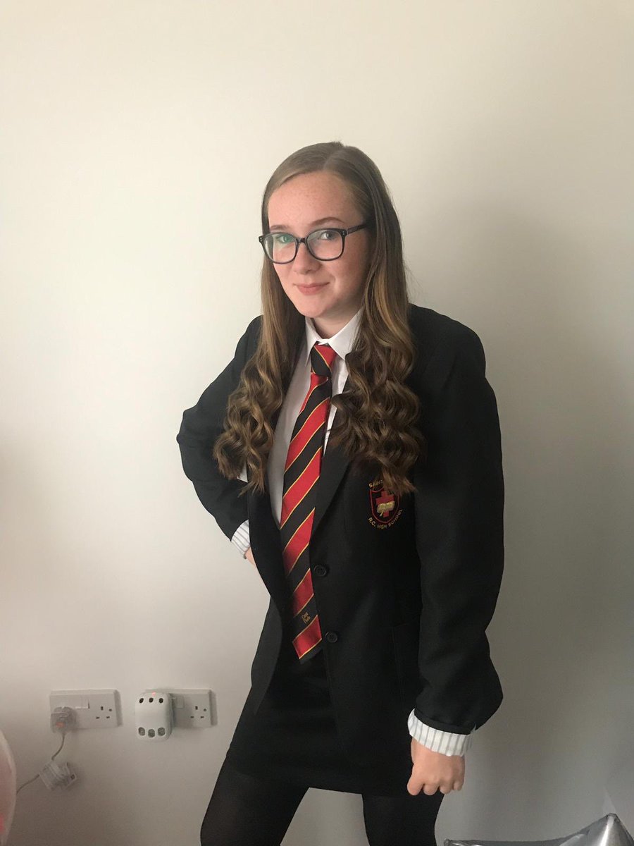 JMckenna1703's tweet photo. Can’t believe my little girl - (no so little anymore) Rebecca is off to high school. She was calm and excited, Mum was nervous and sad 🤣🤣🤣. 💙 you huni -now go and show them how amazing you are. Love always ... proud Dad. #firstdayathighschool #ready https://t.co/rw1QJ31aD6