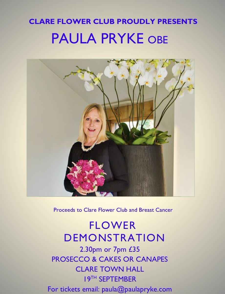 Tickets are selling fast! Email paula@paulapryke.com to reserve #paulaprykeworld