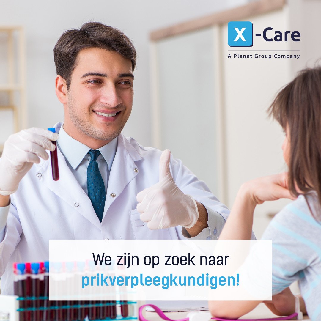 #vacaturewoensdag! We zijn op zoek naar prikverpleegkundigen voor diverse regio's 💉 Ben je een krak in bloed prikken? Laat het ons weten via een berichtje of vacature@x-care.be