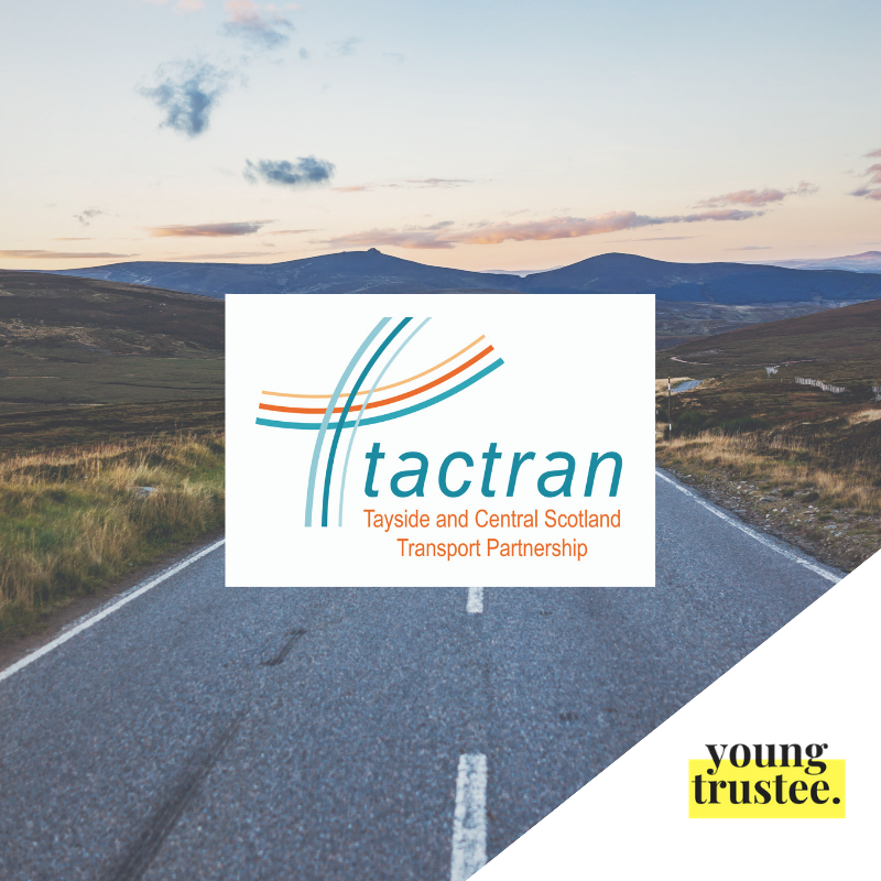 youngtrustee's tweet photo. Tayside &amp; Central Scotland Transport Partnership (Tactran), the heart of Scotland’s strategic transport network, are seeking a new Non Councillor Member. 🚋

For full details &amp; to apply visit: https://t.co/kDkdKJ79Jv

Deadline 30th Aug 19.

#youngtrustee #trusteevacancy https://t.co/3rUfcW2cZH