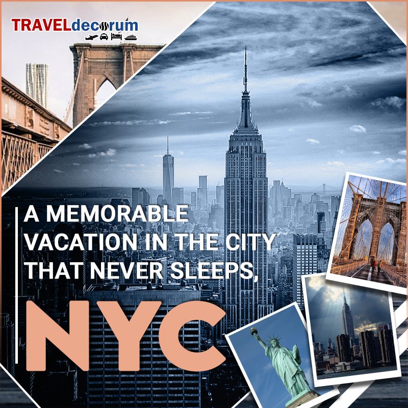 Traveldecorum's tweet photo. A Memorable #vacation in the City that never #sleeps, #NYC #traveldecorum #NewYork https://t.co/ejTyX4gk8f https://t.co/g9XVd0YRjH